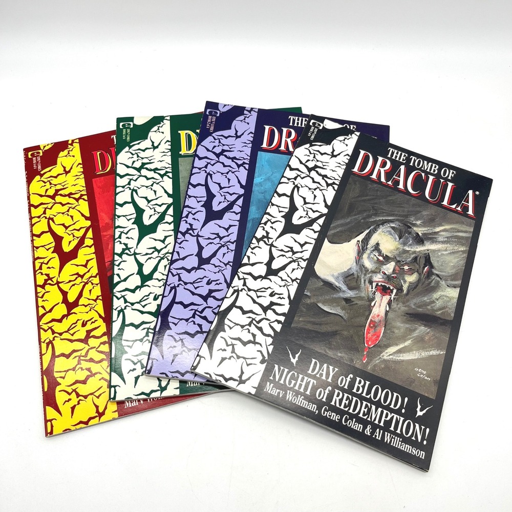 The Tomb of Dracula Epic Comics Books 1-4 Day of Blood Night of Redemption Set